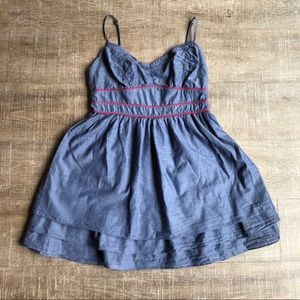 Quicksilver Cotton Mini Ruffle Skirt Dress